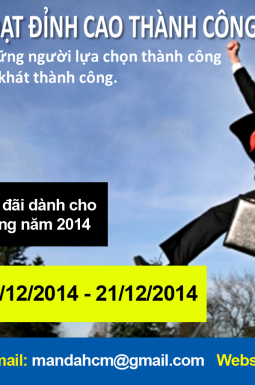 Khóa học dành cho những người lựa chọn thành công và khao khát thành công_19/12 - 21/12